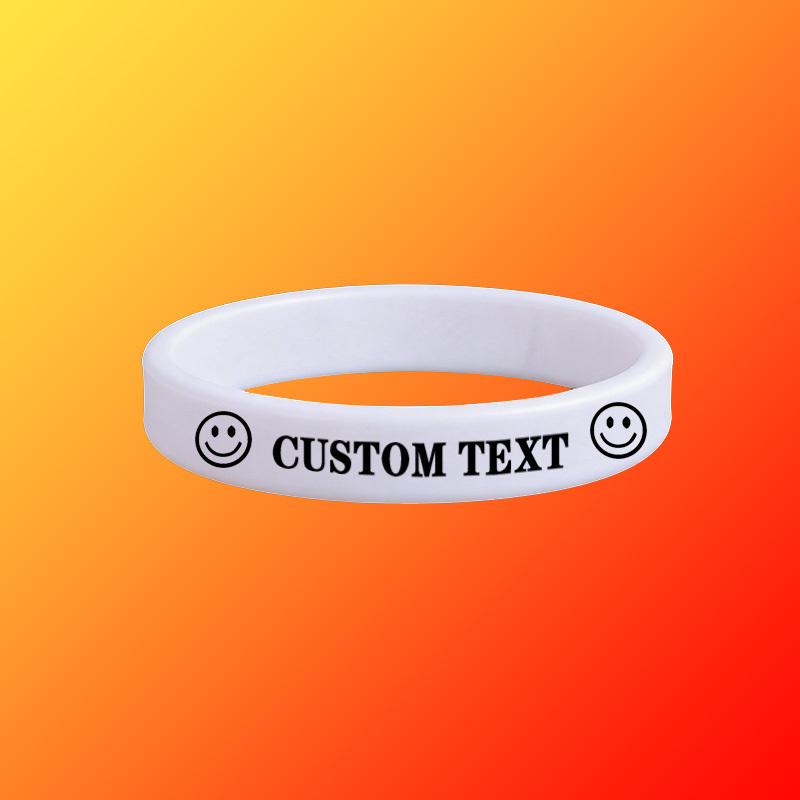 100pcs Custom Silicone Wristbands, Gift for Her
